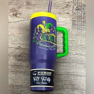 Buc-ee's Yukon 2026 Mardi Gras Tumbler 40oz Bucees Let the Good Times Roll